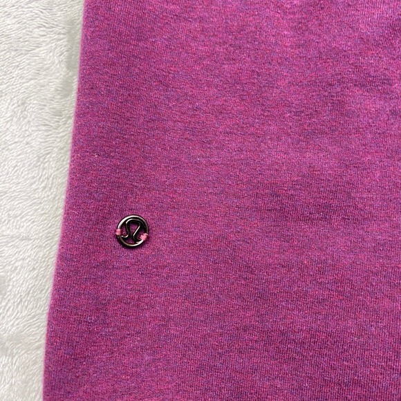 Lululemon Athletica Comfy As Sweat Pant Joggers Sz 2 Fit 23" Heathered Red Grape - Picture 8 of 9